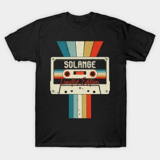 Graphic Solange Proud Name Cassette Tape Vintage Birthday Gifts T-Shirt